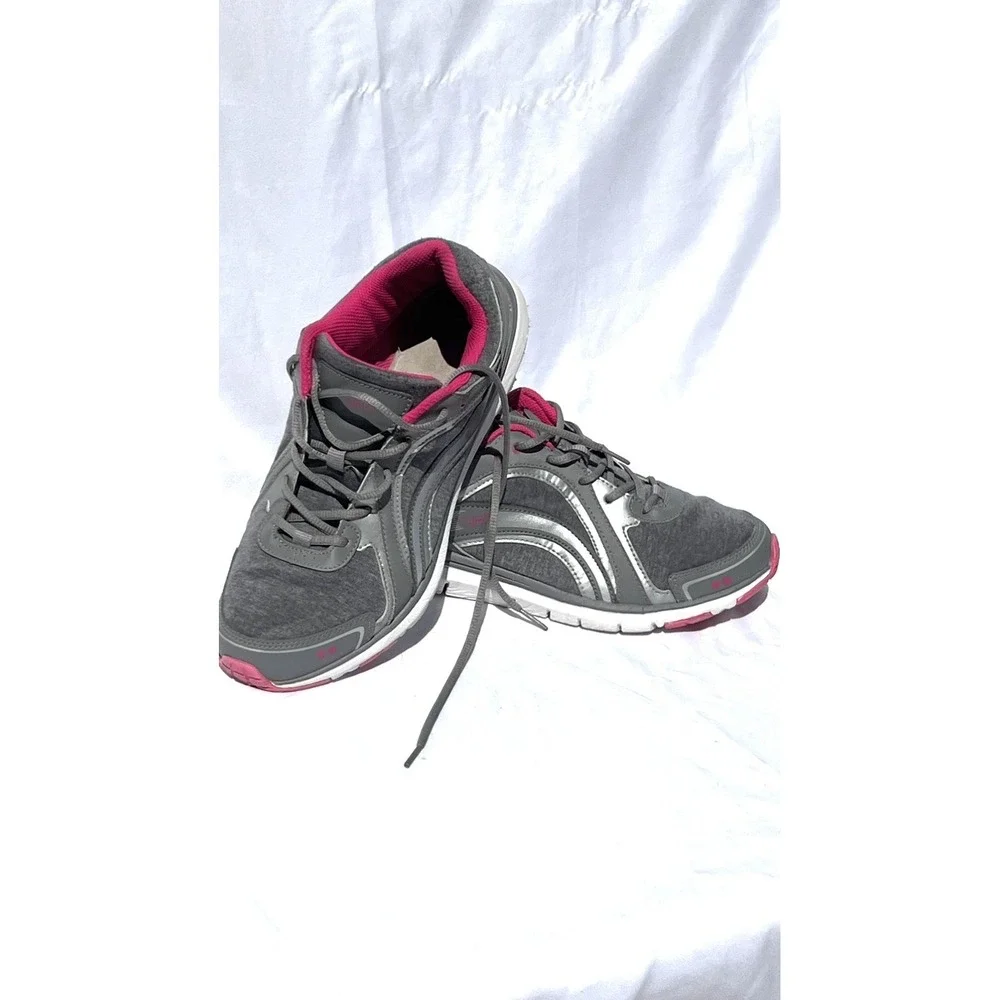 Ryka Aries Gray/pink Women's Textile Athletic Walking Shoes 9.5 M NWOT‎